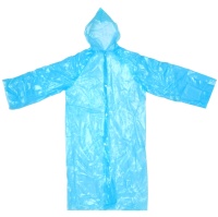 Плащ-дождевик с капюшоном на кнопках, ONE SIZE