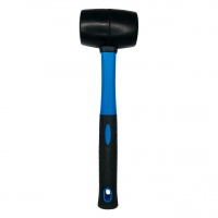 Киянка резиновая с фиберглассовой рукояткой 1000 гр, черная