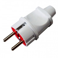 Вилка прямая 10 А, с заземлением, "MAXIMUM" MX 03828 (2033)