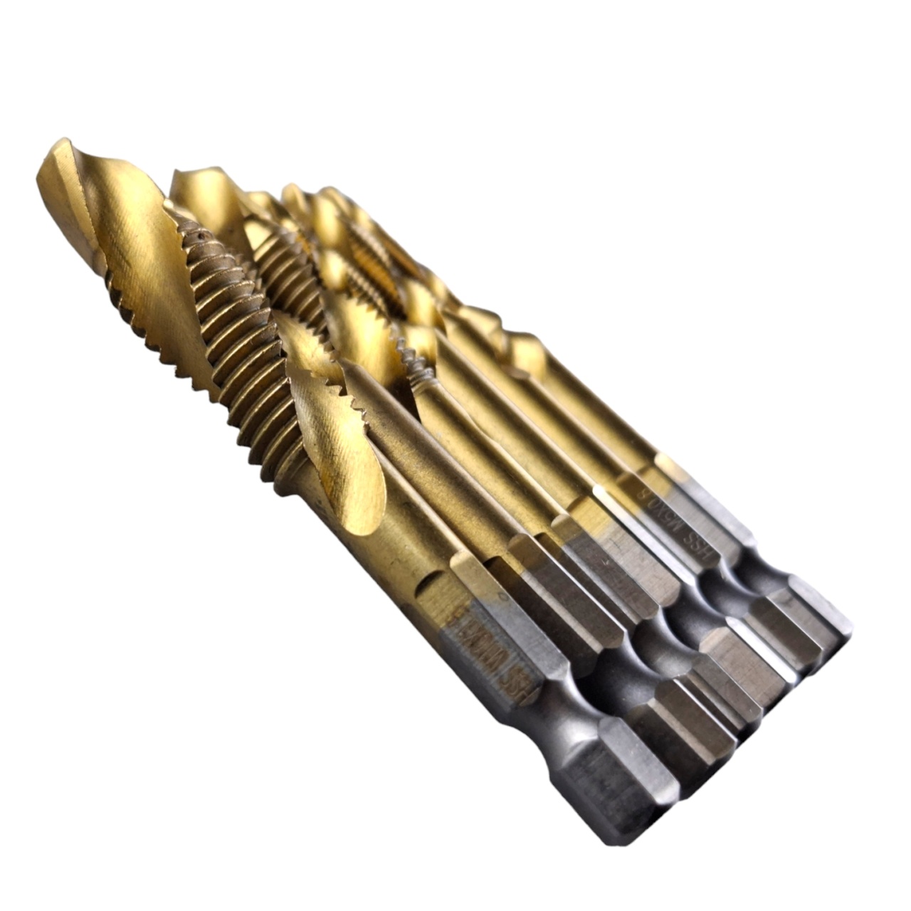 Сверла с метчиком HSS 6 предметов, М 3-М 10, шестигранный хвостовик, "MAXIMUM" MX 15609 оптом