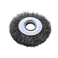 Щетка плоская для УШМ 100 мм, 4", чёрная, волнистая проволока,"Maximum" MX 17856 оптом