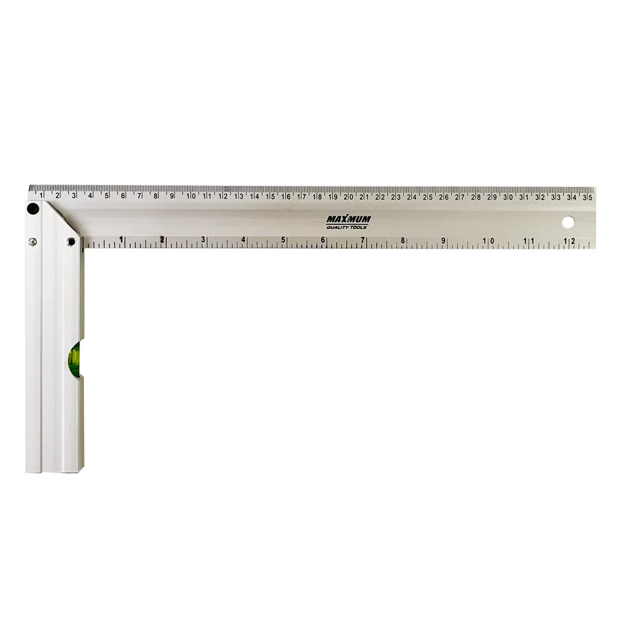 Угольник алюминиевый 350 мм с уровнем,"MAXIMUM" (2577)