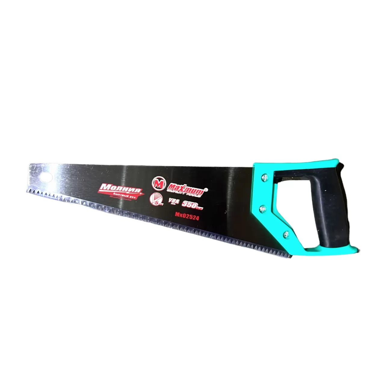 Пила по дереву с пластиковой рукояткой 350 мм, 5 TPI, "MAXIMUM" MX 13506