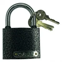 Замок навесной 63 мм, "DRON", серебро